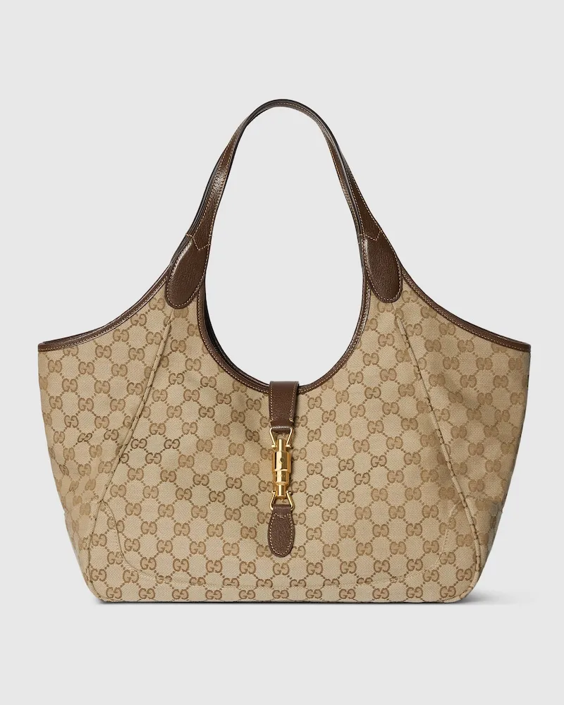 Gucci Mittelgroßer Mercato Shopper Beige