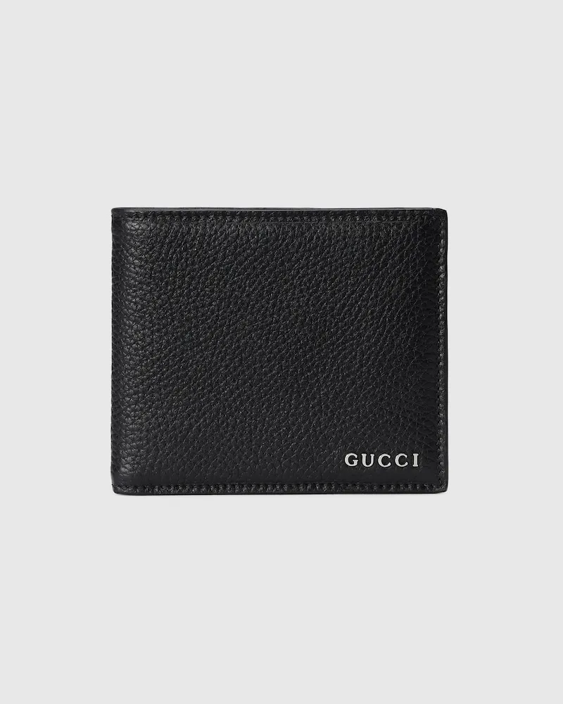 Gucci Faltbrieftasche mit Logo Schwarz