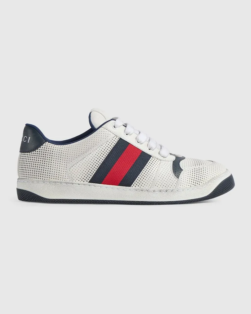 Gucci Screener Herrensneaker Weiß
