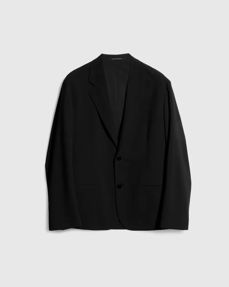 Gucci Jacke aus Technischer Wollmischung Schwarz