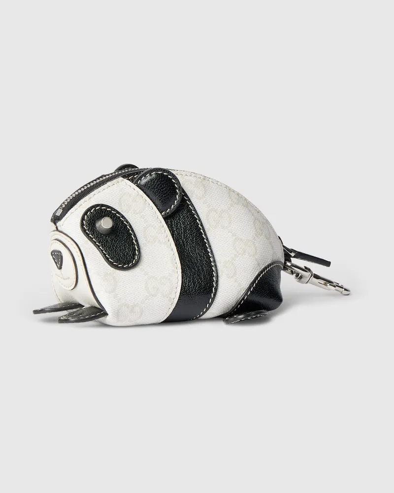 Gucci Panda-Motiv Münzetui Weiß