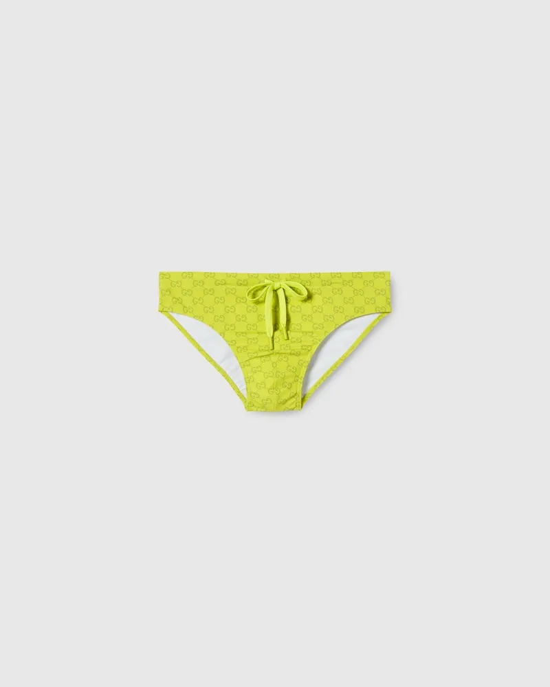 Gucci Badehose aus GG Elastan, Größe Grün
