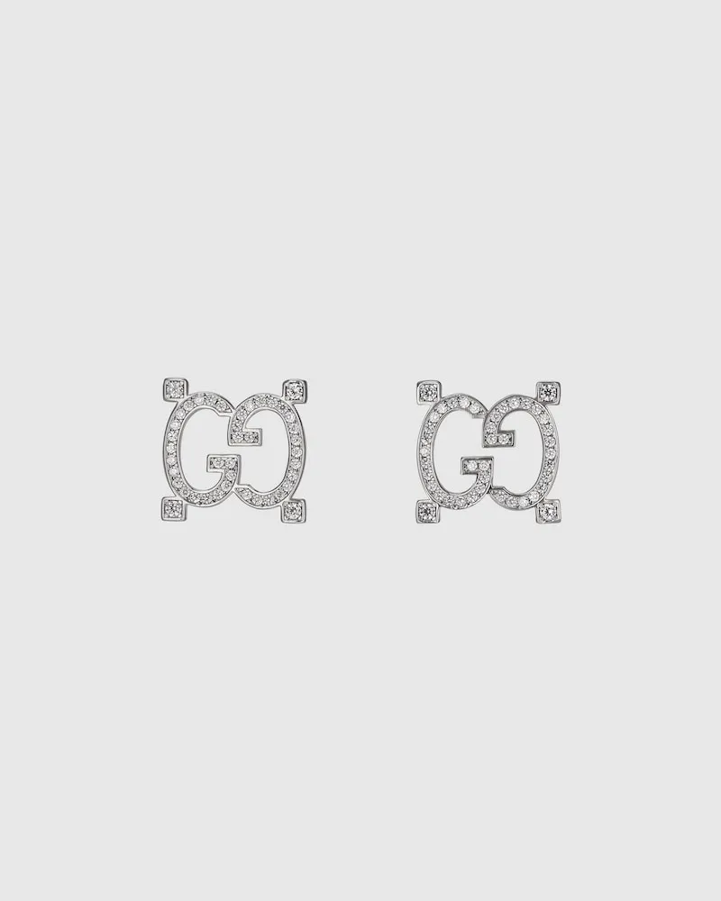 Gucci Ohrstecker mit GG aus Kristallen Undefined