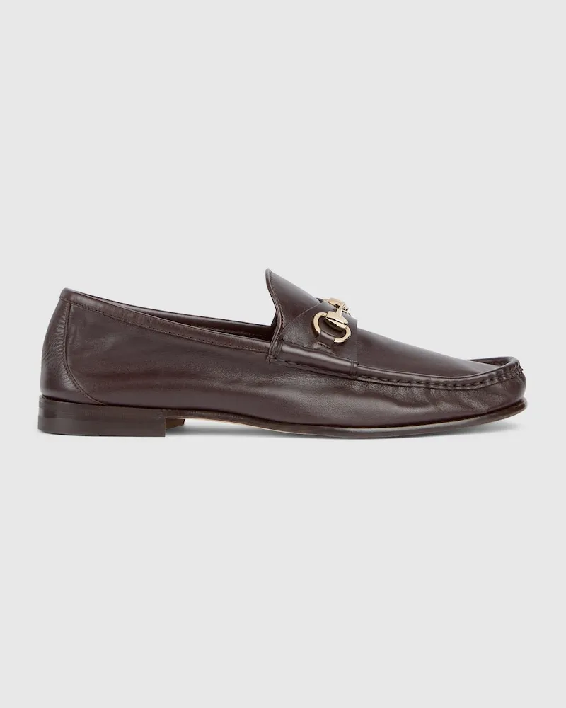 Gucci Herrenloafer Mit Horsebit, Größe Braun
