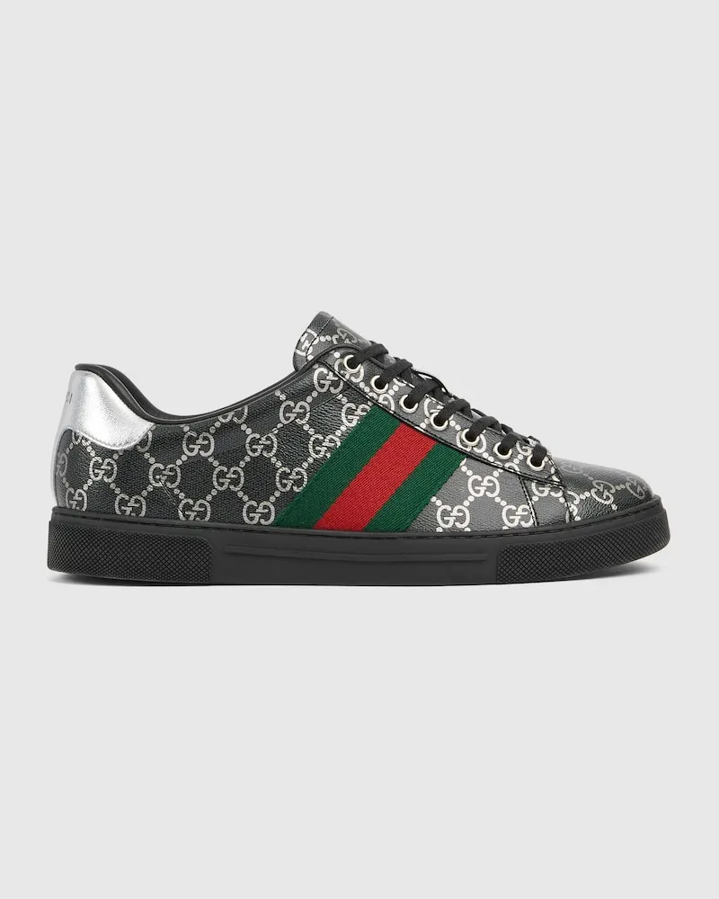 Gucci Ace Herrensneaker, Größe Schwarz