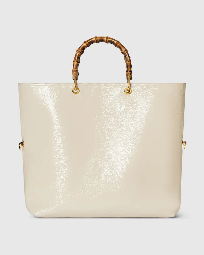 Gucci Großer, Wendbarer Shopper Mit Bambus Beige
