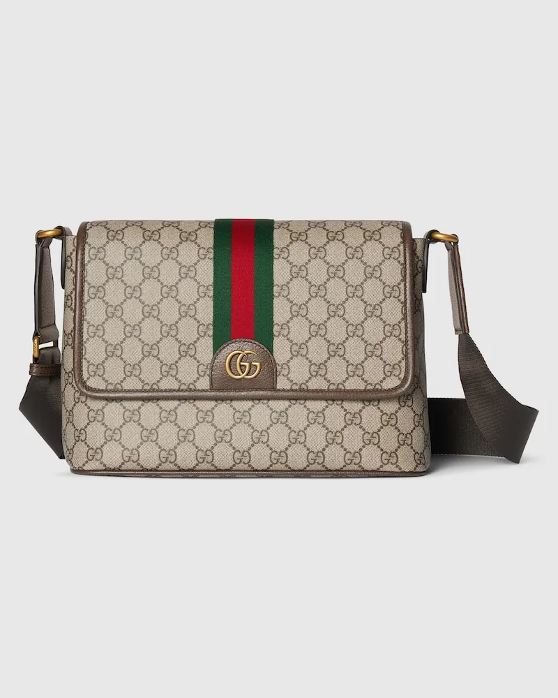 Gucci Mittelgroße Ophidia Messengertasche Beige