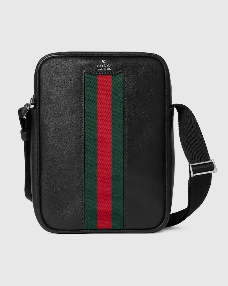 Gucci Mini-Tasche Mit Web Schwarz