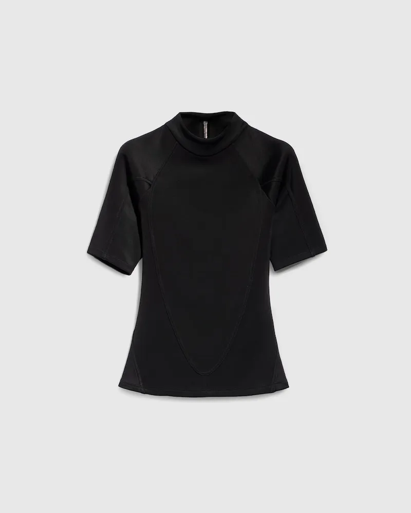 Gucci T-Shirt aus Mittelschwerem Jersey, Größe Schwarz