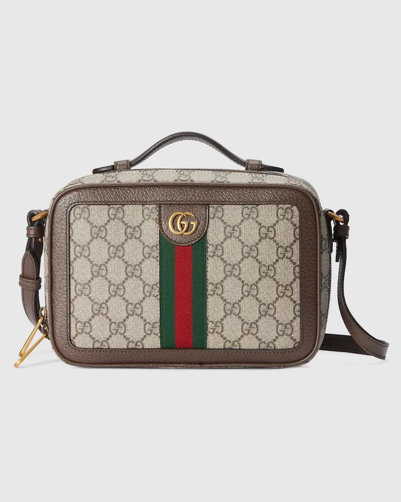 Gucci Kleine Ophidia Umhängetasche Beige