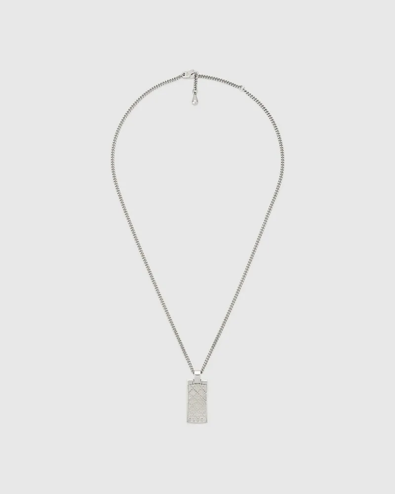 Gucci Diamante Halskette mit Anhänger Silber