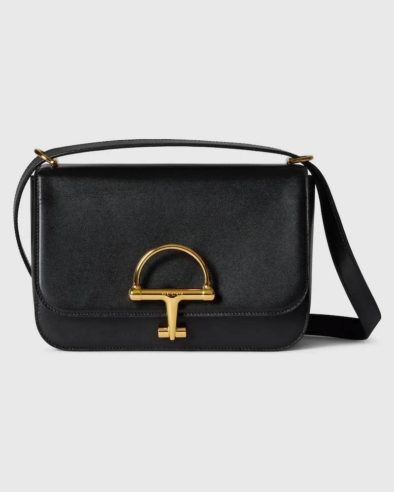 Gucci Kleine Siena Schultertasche Schwarz