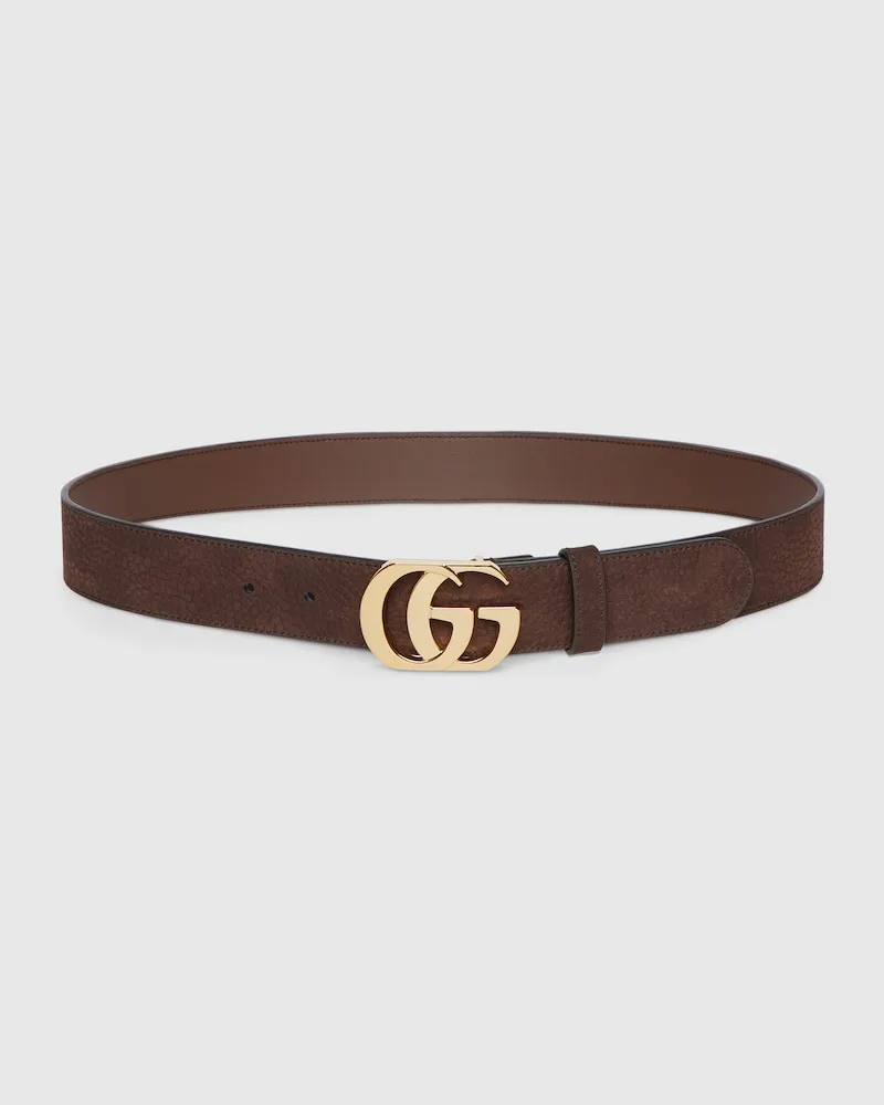 Gucci Cut GG Marmont Gürtel, Größe 95 Schwarz