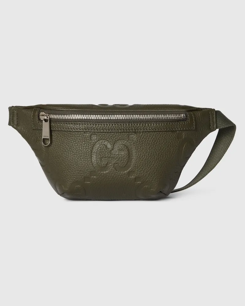Gucci Kleine Gürteltasche Mit Jumbo GG, Größe 90 Grün