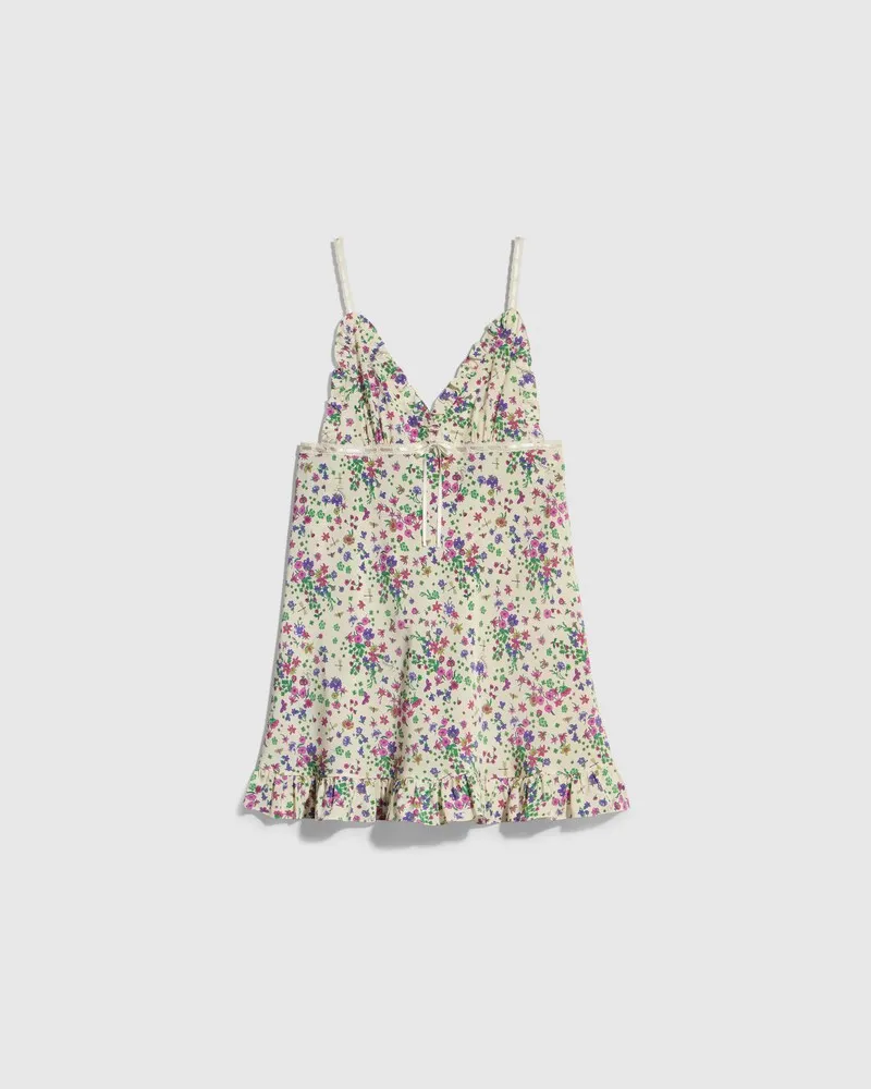 Gucci Robe En Soie Imprimée, Taille Blanc