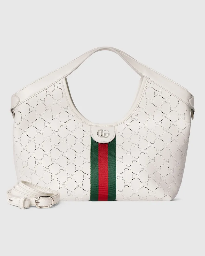 Gucci Kleiner Giglio Shopper Weiß