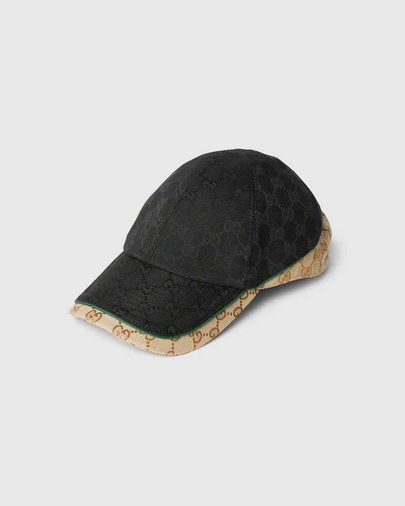 Gucci Baseballkappe aus GG Baumwollcanvas Schwarz