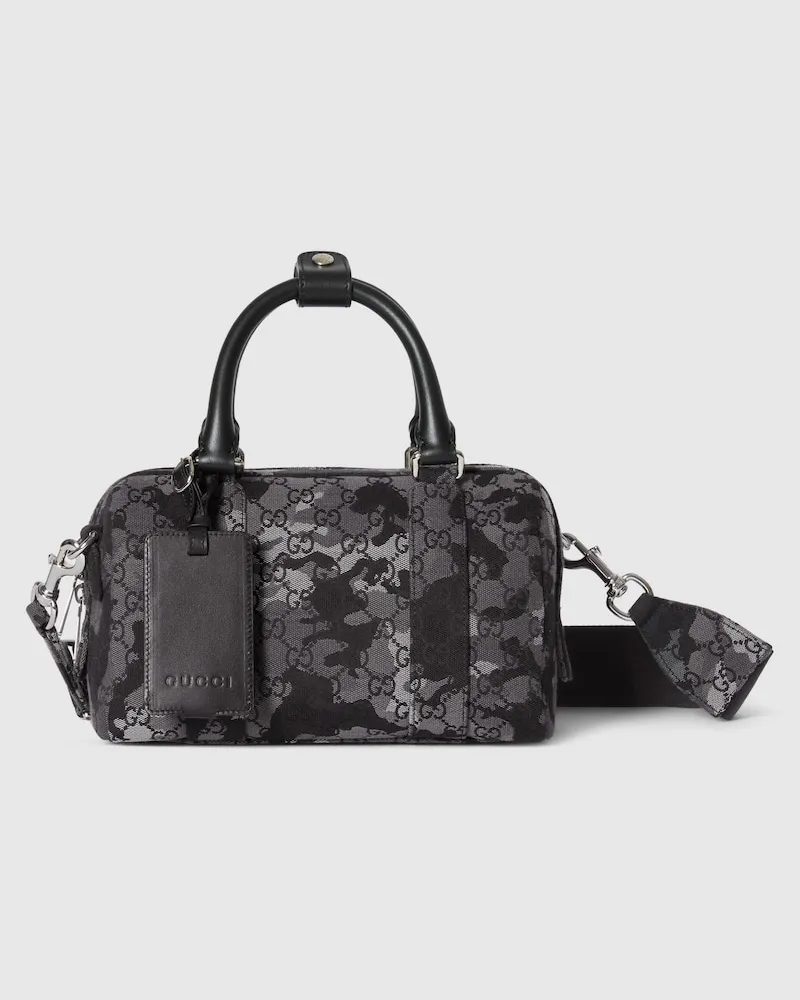 Gucci Kleine Reisetasche aus GG Canvas Schwarz