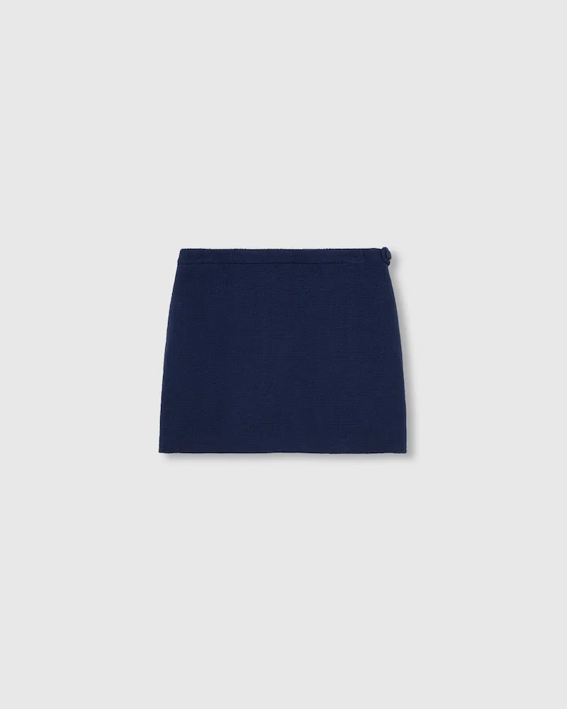 Gucci Rock aus Baumwoll-Tweed, Größe Blau