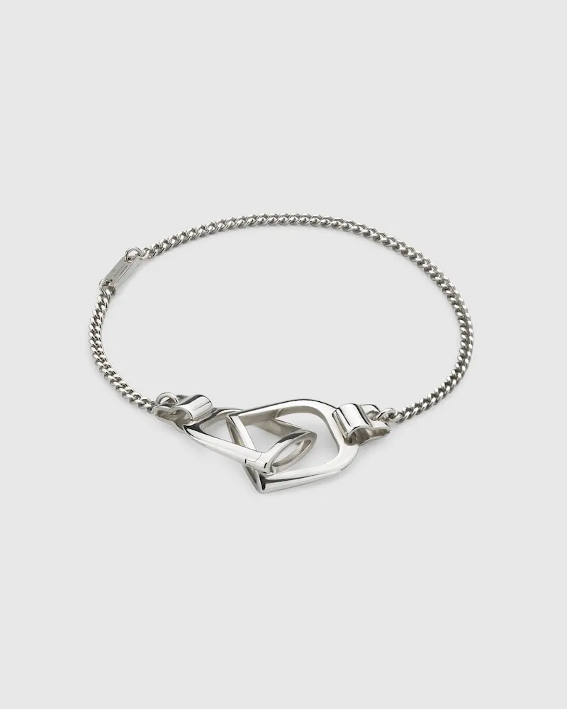 Gucci Staffa Armband mit Schmuckelement Silber