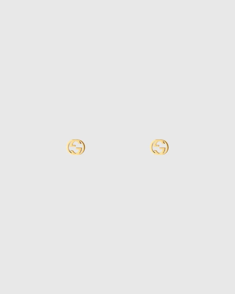 Gucci Interlocking Ohrringe aus 18-karätigem Gold Undefined