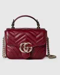 Gucci GG Marmont Mini-Henkeltasche Bordeauxrot