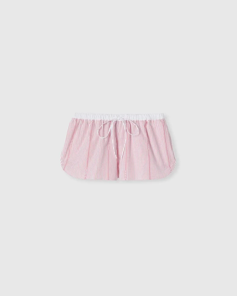 Gucci Shorts aus Baumwolle Mit Fil Coupé, Größe Pink