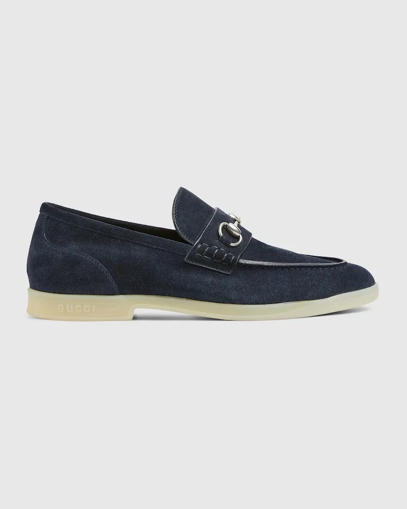 Gucci Herrenloafer Mit Horsebit, Größe Blau