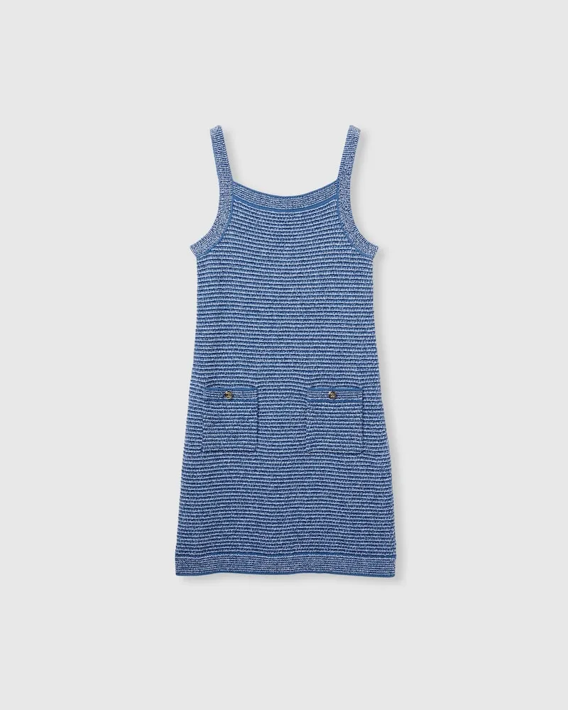 Gucci Kleid aus Feiner Baumwolle, Größe Blau