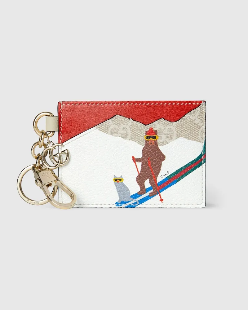 Gucci GG Kartenetui Mit Print Weiß