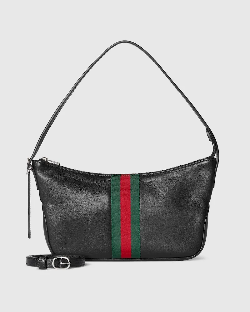 Gucci Kleine Lunetta Umhängetasche Schwarz