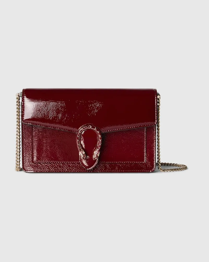 Gucci Dionysus Brieftasche Mit Kettenriemen Bordeauxrot