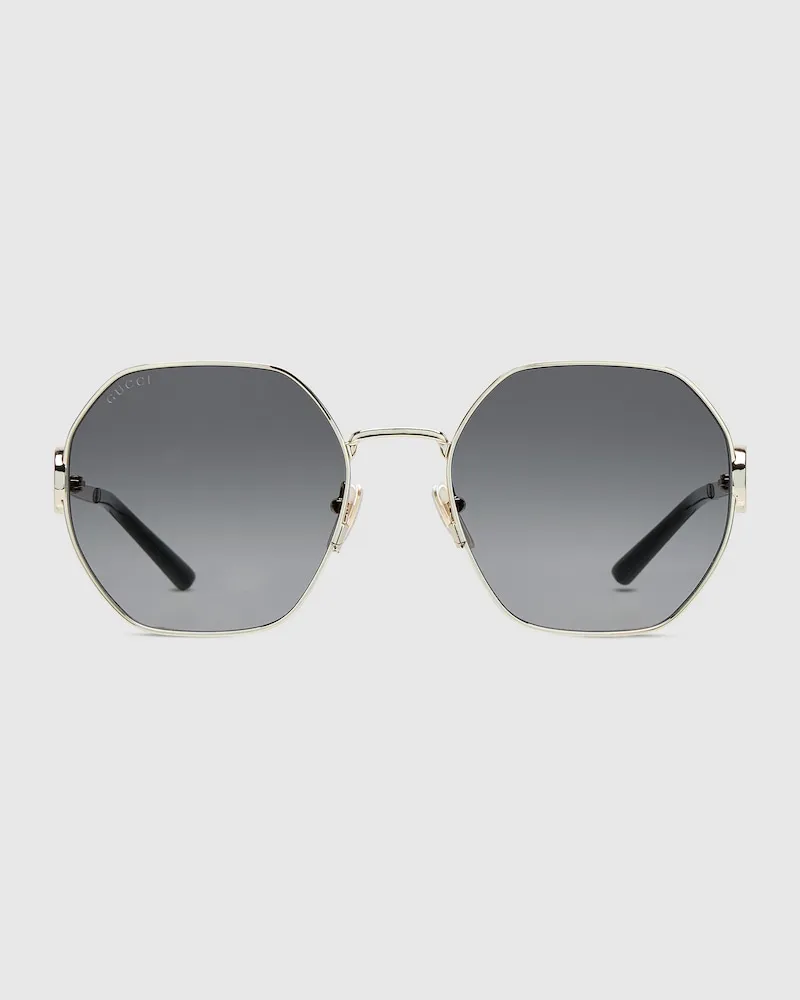 Gucci Sonnenbrille Mit Ovalem Rahmen Gold