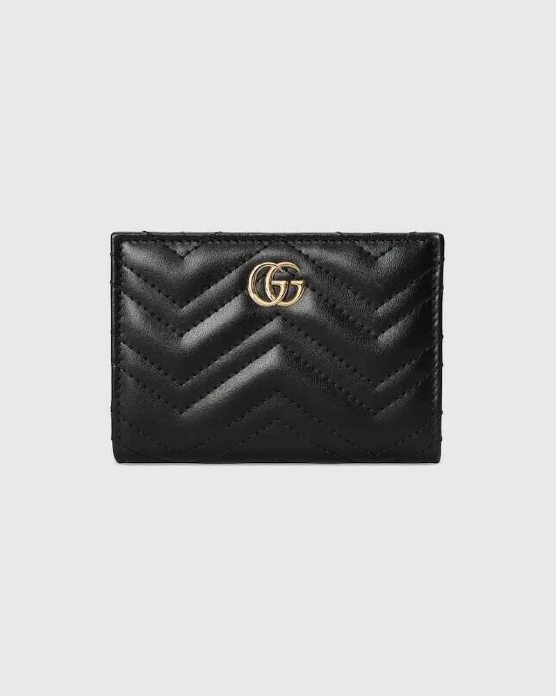 Gucci GG Marmont Brieftasche Schwarz