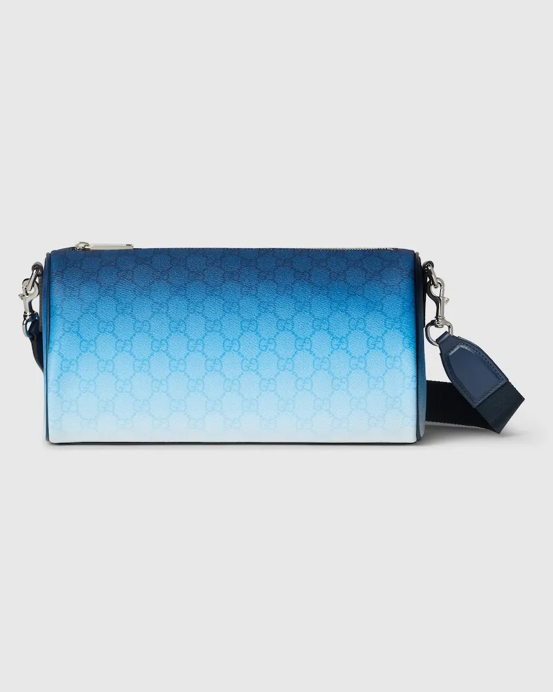 Gucci Kleine Chroma Zylindertasche Blau