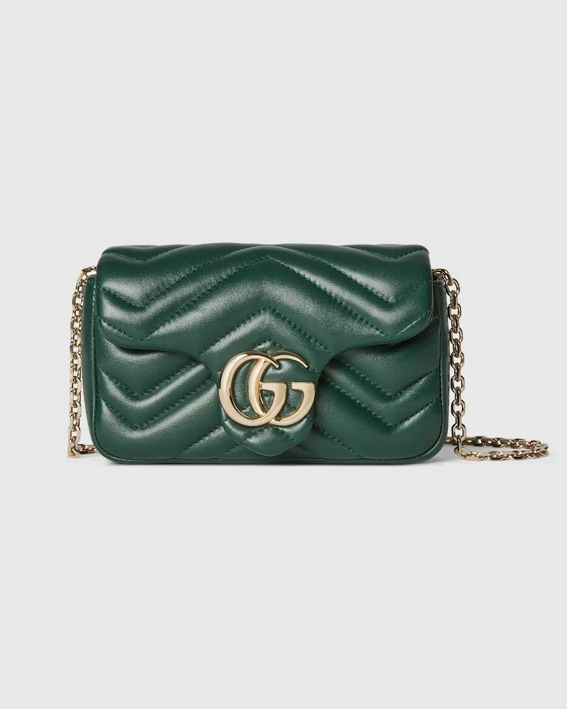 Gucci GG Marmont Mini-Schultertasche Grün