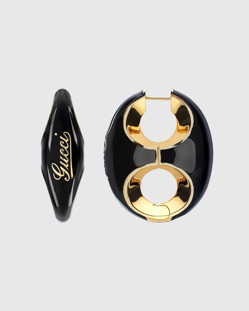 Gucci Marina Chain Ohrringe Mit Emaille Undefined
