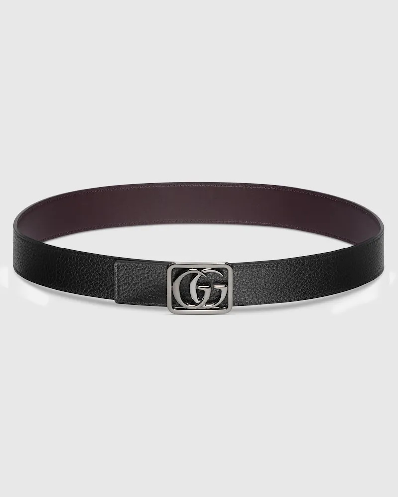 Gucci Wendbarer GG Marmont Gürtel Schwarz