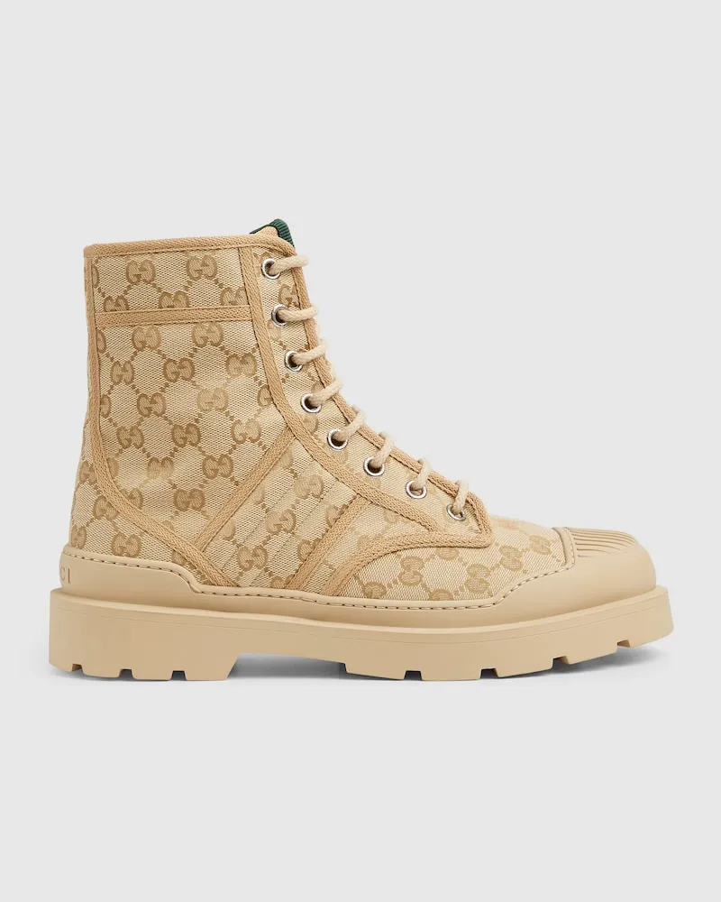 Gucci Herrenboot Mit Profilsohle, Größe Beige