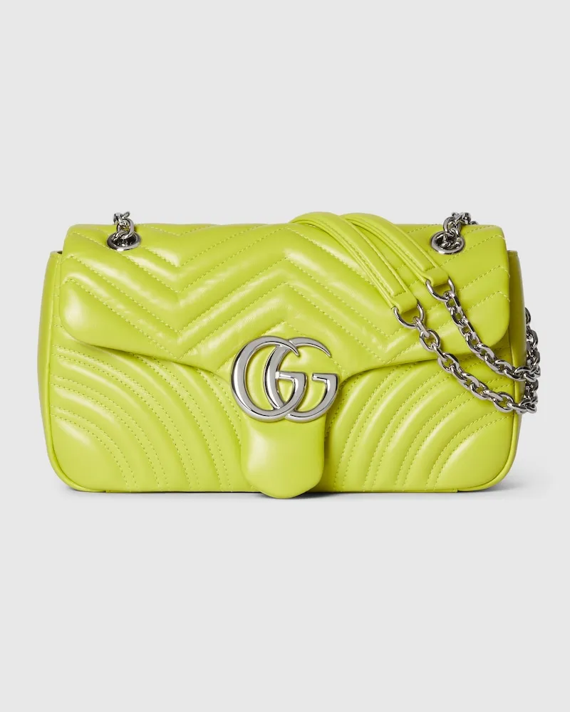 Gucci Mittelgroße GG Marmont Schultertasche Grün