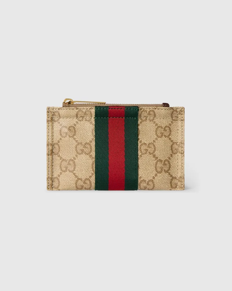 Gucci Mini-Pouch mit Web Beige