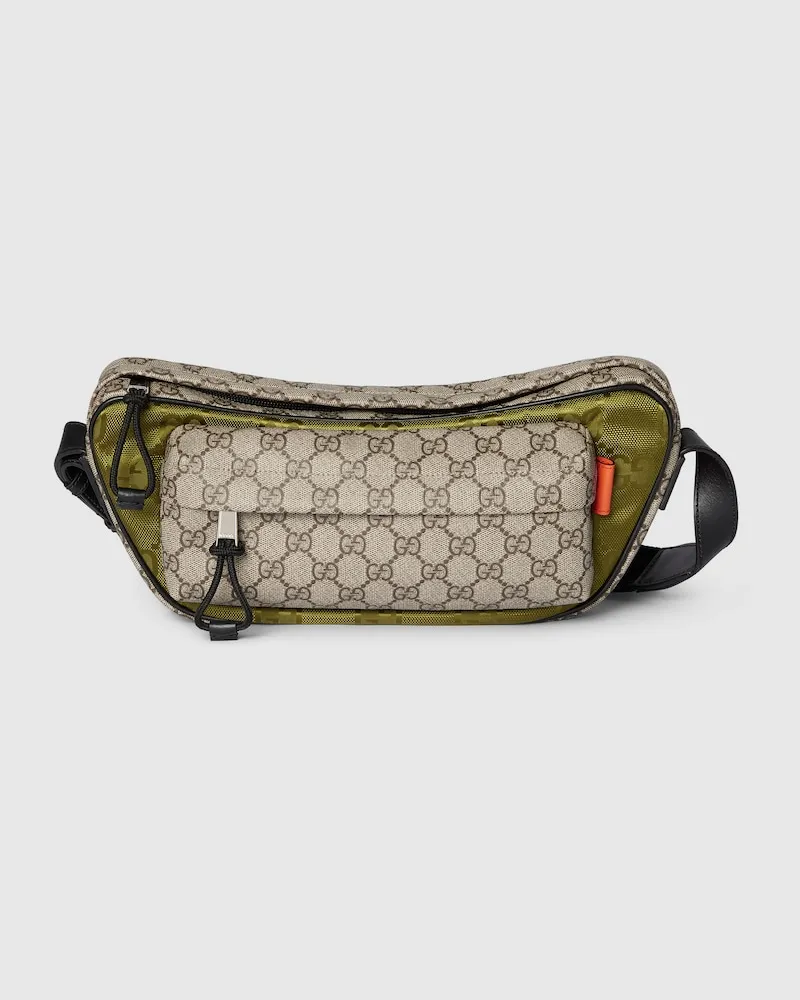 Gucci Mittelgroße Match GG Umhängetasche Grün