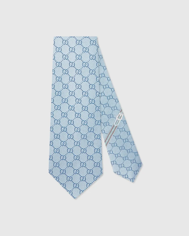 Gucci Krawatte aus GG Seide Blau