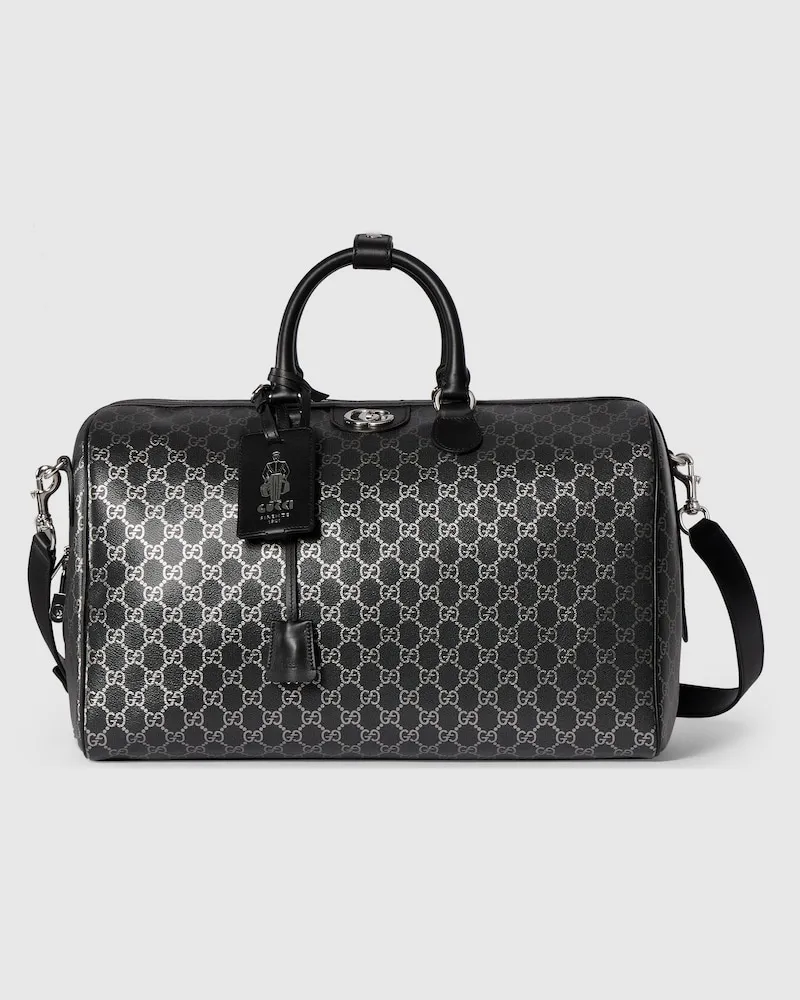 Gucci Mittelgroße GG Reisetasche Schwarz