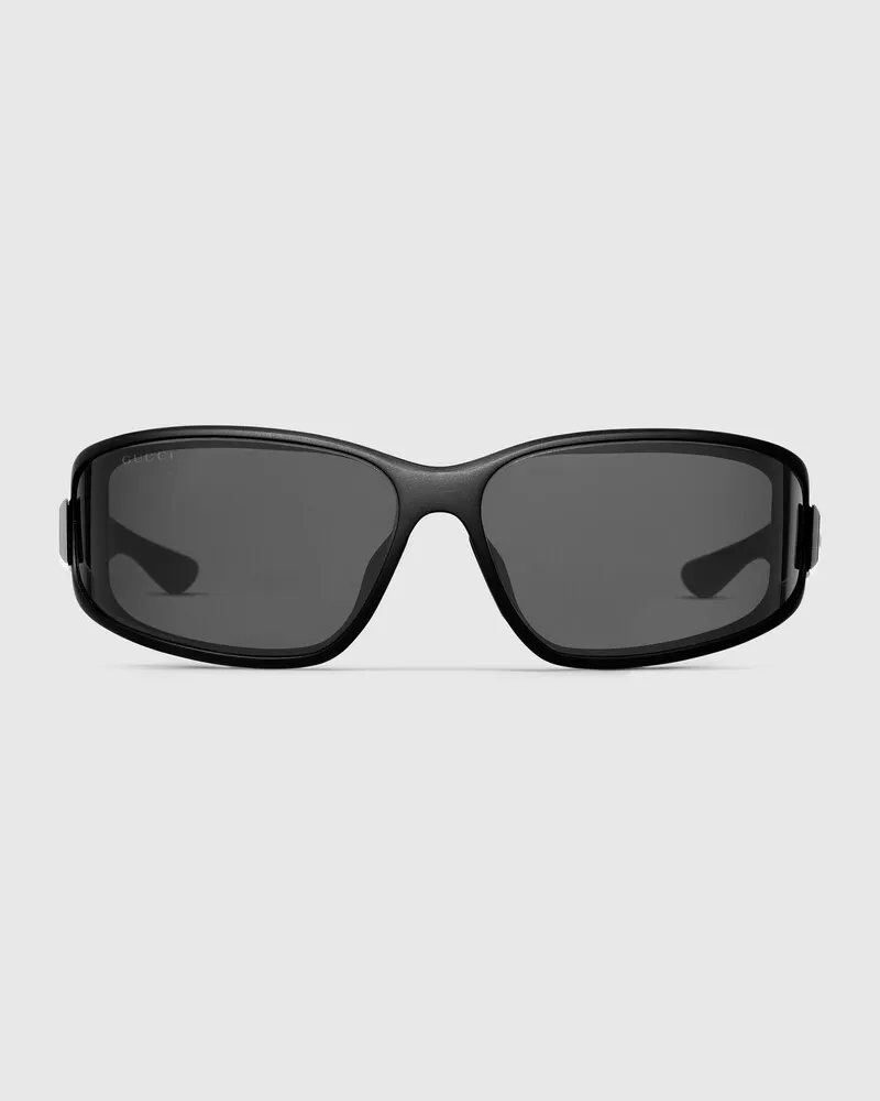 Gucci Sonnenbrille Mit Rechteckigem Rahmen Schwarz
