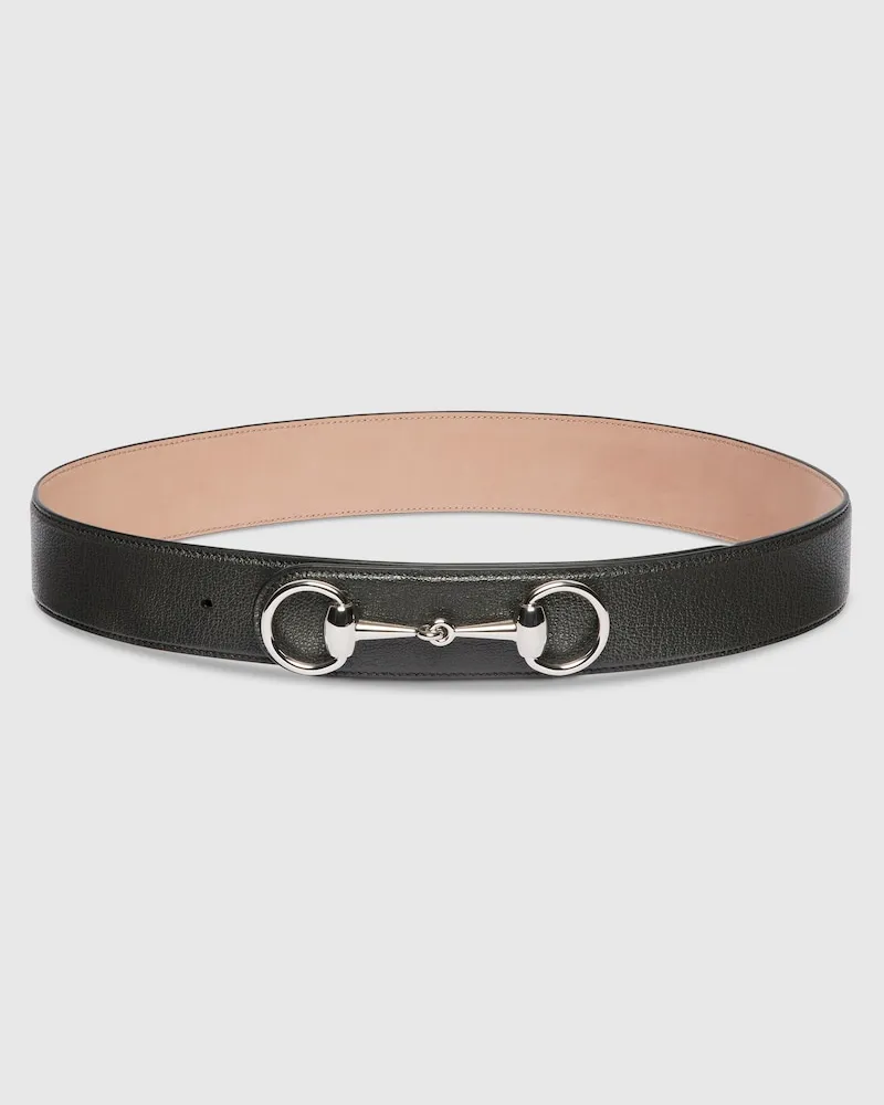 Gucci Horsebit 1955 Gürtel Grau