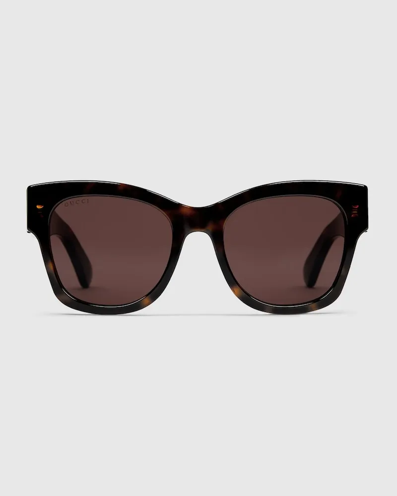 Gucci Sonnenbrille In Schmetterlingsform Braun