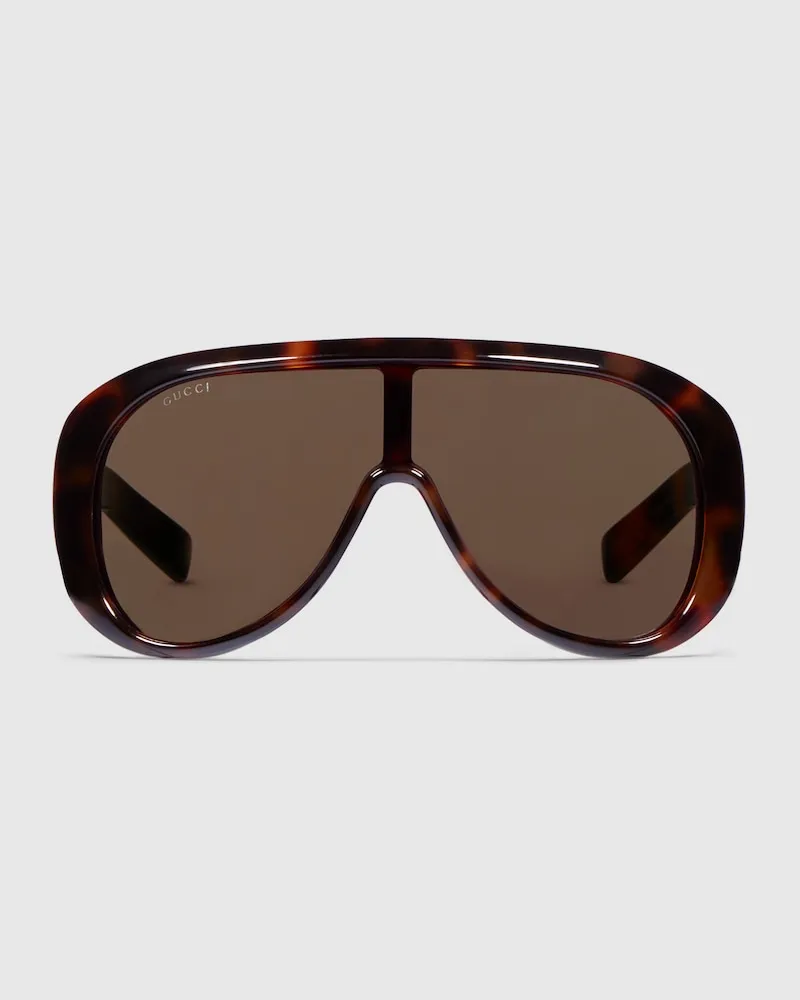 Gucci Sonnenbrille Mit Rechteckigem Rahmen Braun