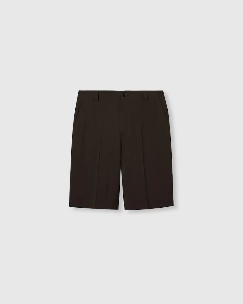 Gucci Shorts aus Wollgabardine Mit Stickerei, Größe Schwarz