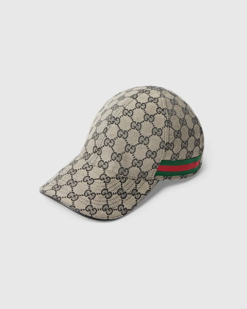 Gucci Baseballkappe aus GG Baumwollcanvas Blau